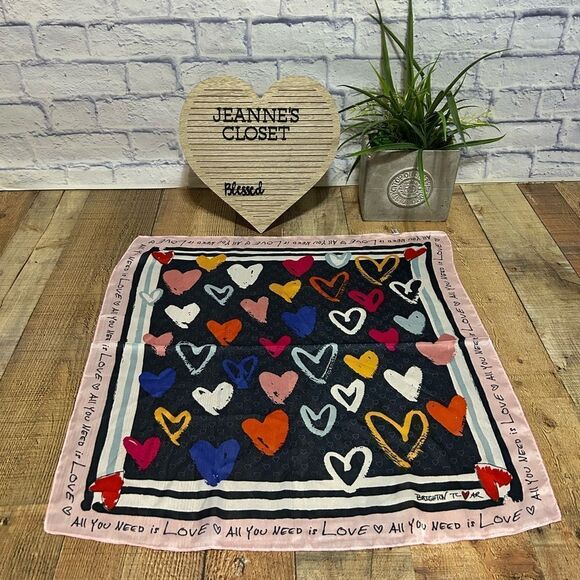 Brighton Color of Love Scarf Design By Tom Clancy 24” - Picture 1 of 6